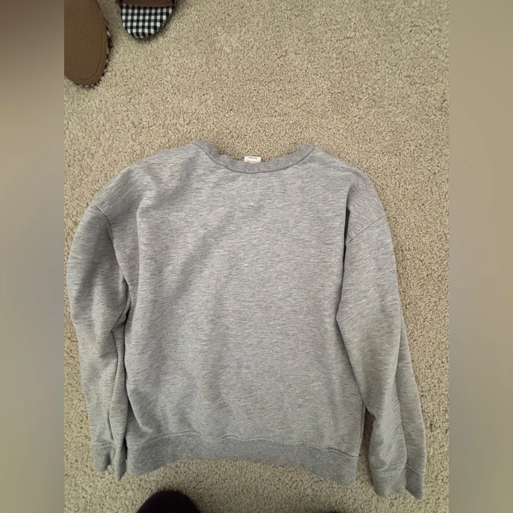 Girls Gymboree bright & merry gray sequence Christmas crewneck sweatshirt 10/12
